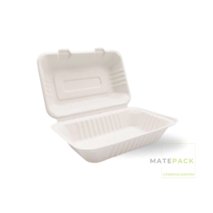 Envase bagasse 23x15.8cm (JM1)