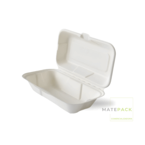 Envase bagasse 18.7x13.1 600ml